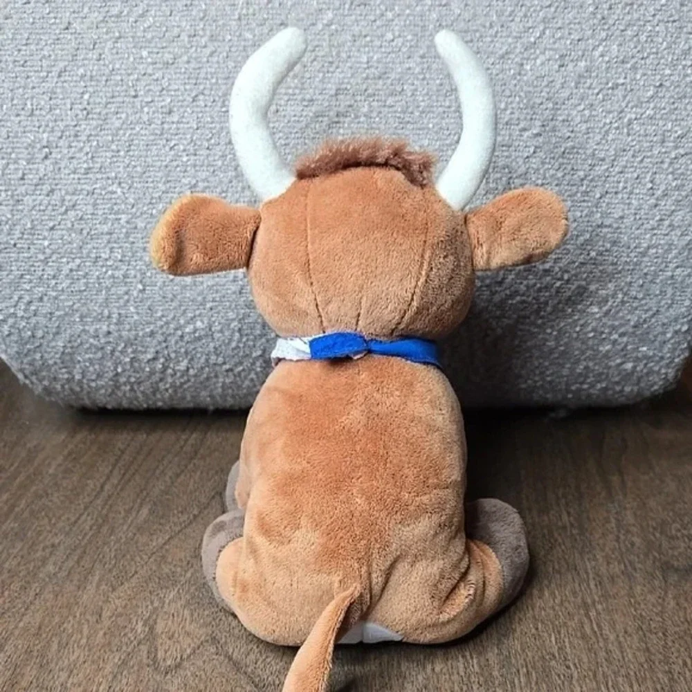 Texas Longhorn Plush, State Flag Bandanna,‎ Weighted Feet, 9